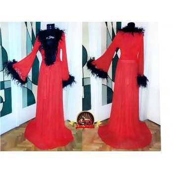 Ostrich Tulle Robe
